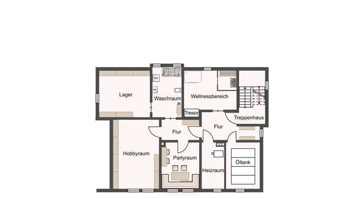 Grundriss Untergeschoss
