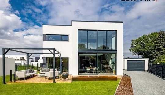 Bild von LUXHAUS Glasfasade 170 m² alles noch individuell planbar Schlüsselfertig 100% Wohlfühlklima