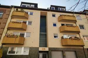 Keine Provision; 1 ZKB; 37m²; 3 OG; großer Balkon Ost/Süd/West Ausrichtung; Küche; Dusche/Badewanne – Hubenstrasse 29, 68305 Mannheim – Vorschaubild 2