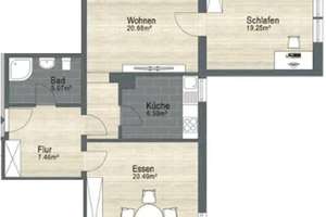 Wohnen mit Charakter: 3-Zimmer-Wohnung in Wolfsburg-Ehmen – Die vollständige Adresse der Immobilie erhältst du vom Anbieter., 38442 Ehmen, Wolfsburg – Vorschaubild 11
