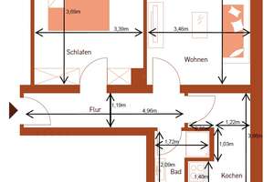 Helle 2-Zimmer Wohnung im 2. OG in Würzburg-Frauenland – Fichtestraße 20, 97074 Frauenland, Würzburg – Vorschaubild 14