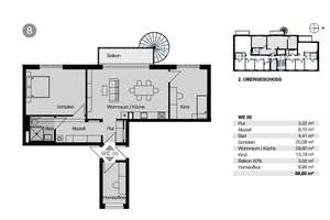 Moderne 4 Raumwohnung mit Balkon - Bezugsfertig 3.Quartal 2026 – Die vollständige Adresse der Immobilie erhältst du vom Anbieter., 4315 Volkmarsdorf, Leipzig – Vorschaubild 4