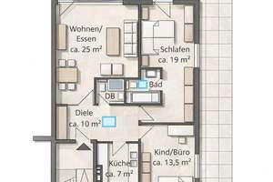 Im Herzen von Blankenese: Helles 3-Zi.-Penthouse mit großer Dachterrasse, 2 Bädern + TG-St.pl. – Die vollständige Adresse der Immobilie erhältst du vom Anbieter., 22587 Blankenese, Hamburg – Vorschaubild 14