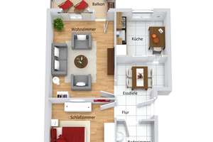 Schöne 2-Zimmer-Wohnung mit Balkon in Westercelle! (AK-1020-284) – Die vollständige Adresse der Immobilie erhältst du vom Anbieter., 29227 Celle – Vorschaubild 9