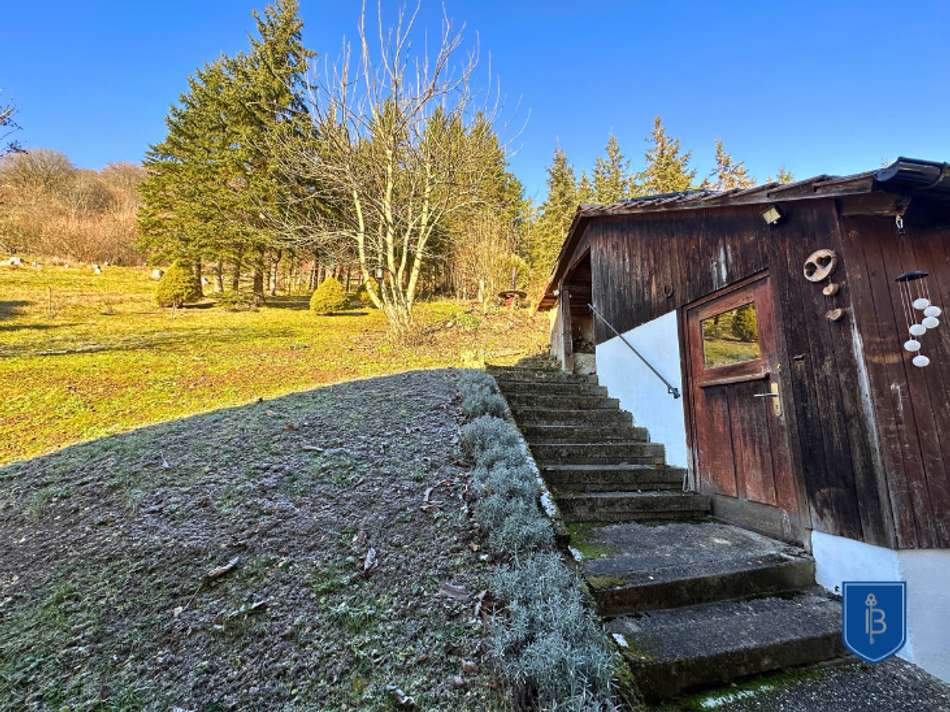 Garten mit Gartenhaus