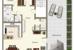 Das perfekte Loft-Penthouse für zwei Berufstätige: Fitness inklusive, Weitblick garantie – 51375 Schlebusch, Leverkusen – Vorschaubild 11