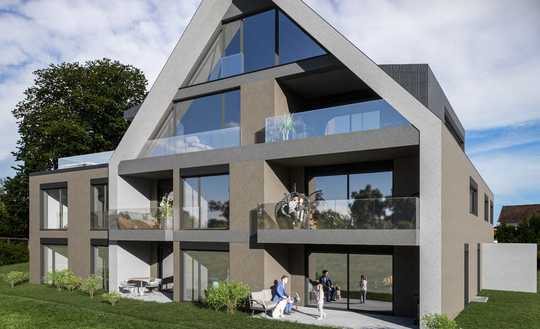 Moderne 2-Zimmer-Dachgeschosswohnung mit Loggia in Friedrichshafen-Fischbach