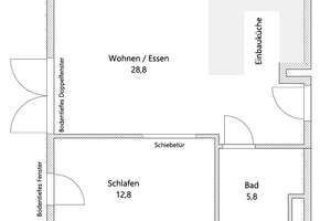 Moderne und helle 2-Zimmer Wohnung im 1. OG mit Aufzug in Hamburg-Eppendorf – Eppendorfer Landstraße 107, 20251 Eppendorf, Hamburg – Vorschaubild 3