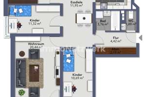 *Großzügige Wohnung mit Balkon & Tiefgarage in München-Perlach* – Die vollständige Adresse der Immobilie erhältst du vom Anbieter., 81737 Neuperlach, München – Vorschaubild 4