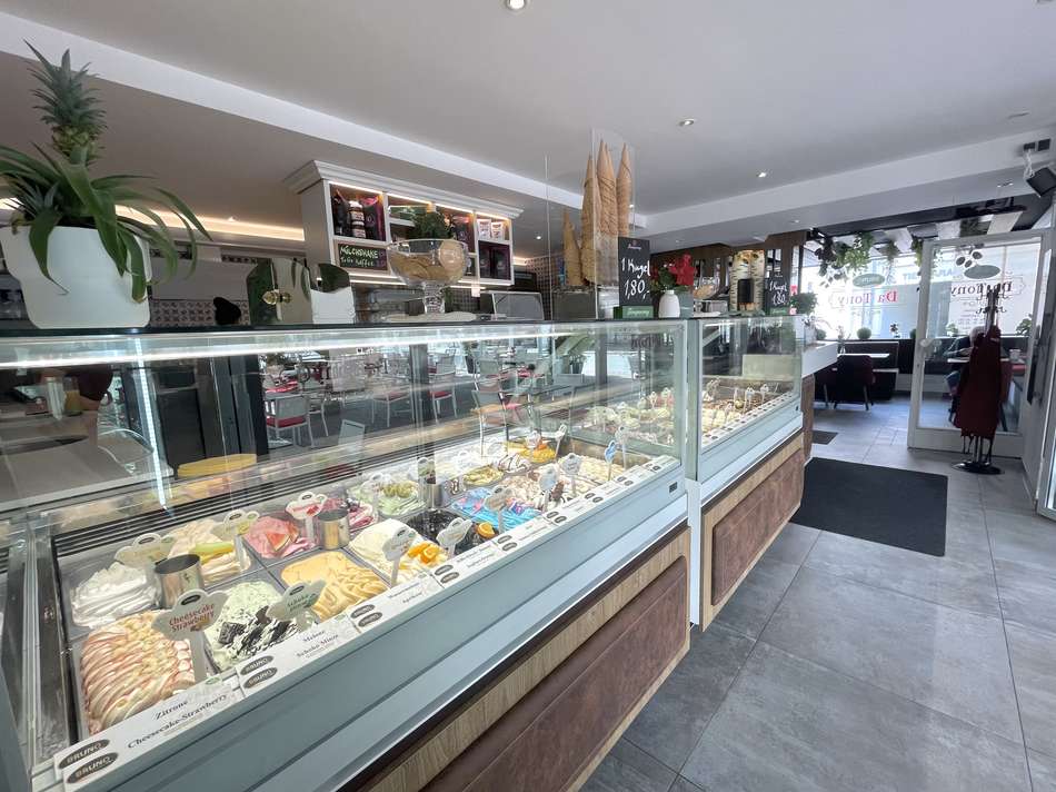 Eisdiele Theke