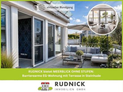 RUDNICK bietet MEERBLICK OHNE STUFEN: Barrierearme EG-Wohnung mit Terrasse in Steinhude