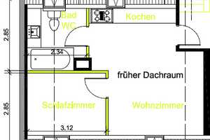 2-Zimmer Dachgeschoss Wohnung inkl. Küche (teilmöbliert) – Daimlerstraße 99, 70372 Stuttgart – Vorschaubild 6
