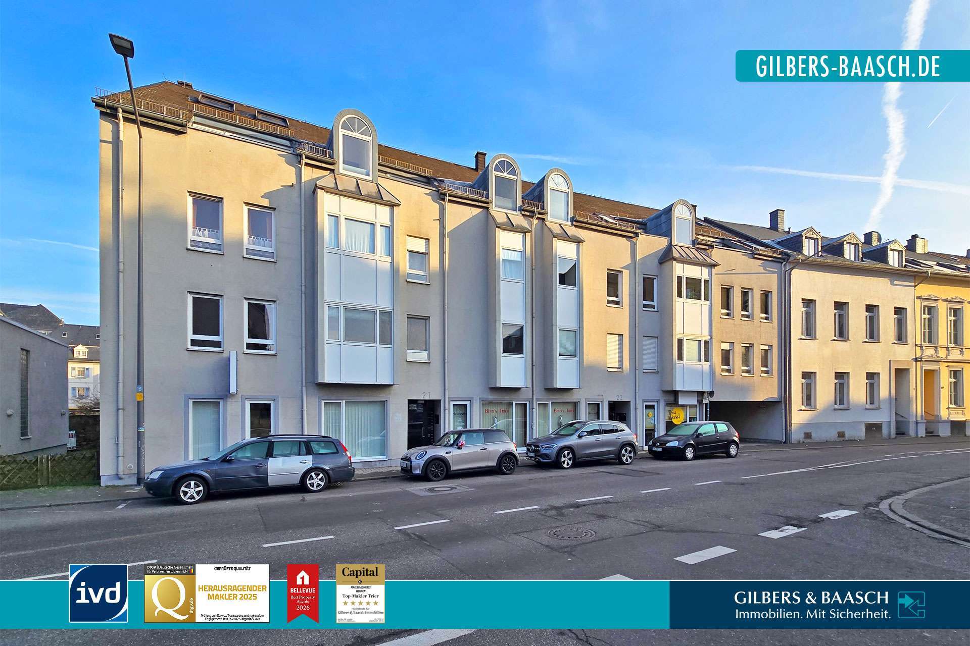 Trier-Zentrum: 2ZKB mit Aufzug und zwei Tiefgaragenplätzen, Trier – Bild 1