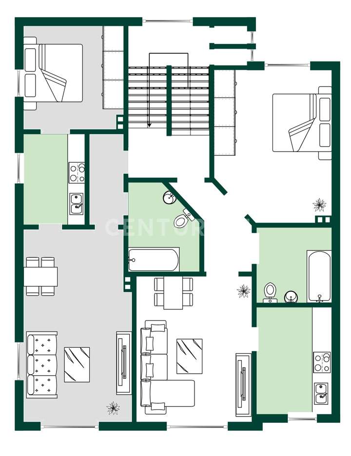 Grundriss Erdgeschoss + 1. OG