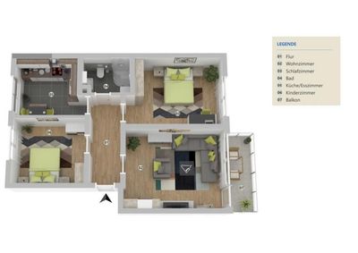 +++Lichtdurchflutete 3 Zi.-Wohnung+++Balkon u. Stellplatz+++ In Sel.-Frhsn.+++