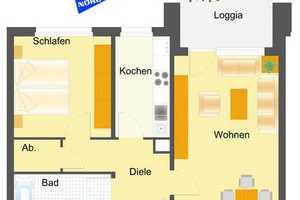 Nur 5 Stufen zum Wohnglück, 2 Zimmer-Wohnung in Reislingen S/W im EG – V.-Droste-Hülshoff-Str. 63, 38446 Wolfsburg – Vorschaubild 2