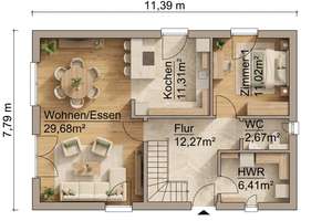 EXCLUSIV: 2.200€ € : Haus 142 m² auf 830 m2 in Bernau Mietkauf++, EBK, DG, PV Anlage, bezugsfertig, – Die vollständige Adresse der Immobilie erhältst du vom Anbieter., 16321 Bernau bei Berlin – Vorschaubild 5