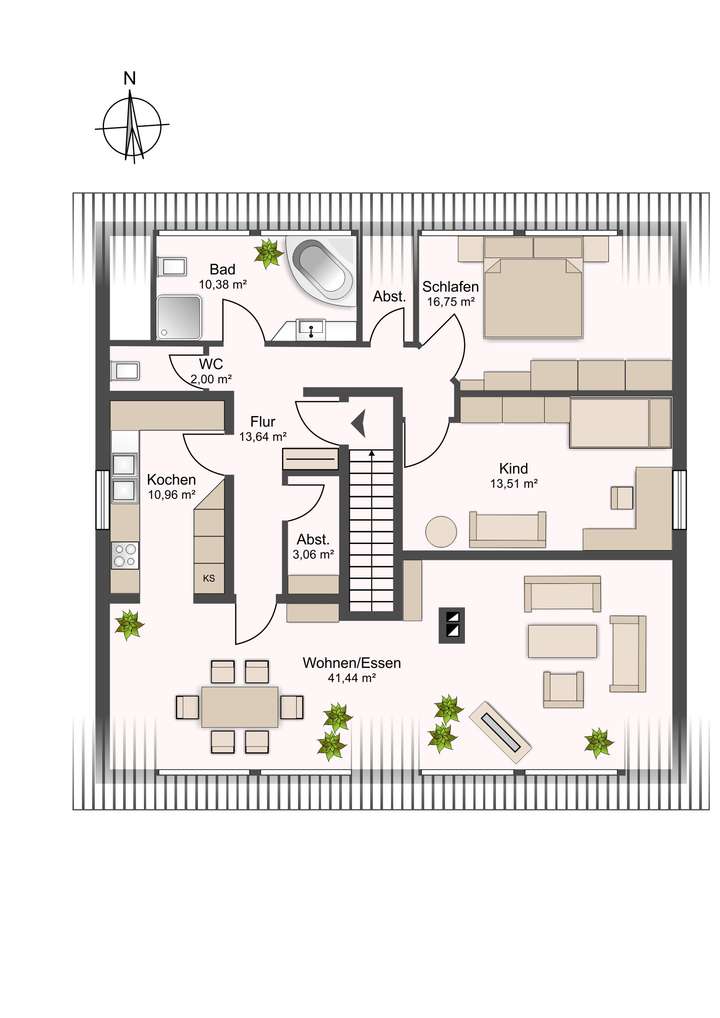 Lageplan Dachgeschoss