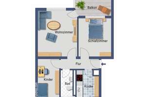 3 Zimmerwohnung in Sankt Magnus. Käufer provisionsfrei! – Weizenfurt 32, 28759 Sankt Magnus, Bremen – Vorschaubild 11