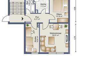 Kompakte 3‑ZKB‑Wohnung im 2. OG – Trier‑Süd – 54290 Süd, Trier – Vorschaubild 11