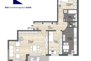 Freie Dachterrassen-Traum-Wohnung in Bogenhausen (Erbpacht) – Die vollständige Adresse der Immobilie erhältst du vom Anbieter., 81927 Oberföhring, München – Vorschaubild 22