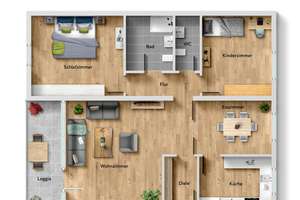 Modernisierte 3-Zimmer-Wohnung mit Loggia und Garage in Bonn-Oberkassel – Die vollständige Adresse der Immobilie erhältst du vom Anbieter., 53227 Oberkassel, Bonn – Vorschaubild 2