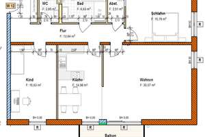**Neubau 2026 - luxuriöse 3 Raumwohnung, 2.OG, Balkon, Lift,  Außenstellplatz** – Die vollständige Adresse der Immobilie erhältst du vom Anbieter., 1139 Mickten, Dresden – Vorschaubild 12