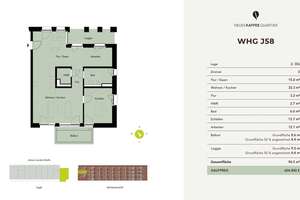 NEUES KAFFEEQUARTIER - helle 3 Zimmer - Wohnung mit Balkon – Johann-Jacobs-Straße 28, 28217 Überseestadt, Bremen – Vorschaubild 3