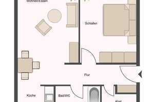 Bezugsfrei!!! 2-Raum-Wohnung mit EBK, gutem Schnitt, Aufzug und Tiefgarage in Leipzig-West – Leipzig – Vorschaubild 11