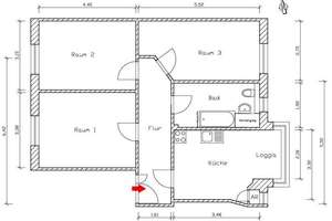 Großzügig geschnittene 3-Raumwohnung in Gohlis! – Hans-Oster-Str. 42, 4157 Gohlis-Nord, Leipzig – Vorschaubild 5