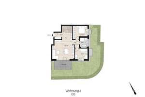 3-Zi.-EG-Whg. + Hobby + Waschen + Terr. (S/W)  + Garten / W/NFL. 128,75 m² / KFW-40 / provisionsfrei – Undinestraße 1, 81927 Englschalking, München – Vorschaubild 5
