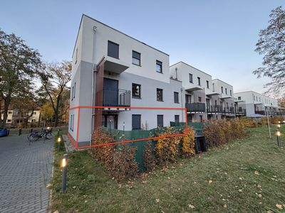 Schöne Wohnung mit Süd Terrasse und Gartenanteil