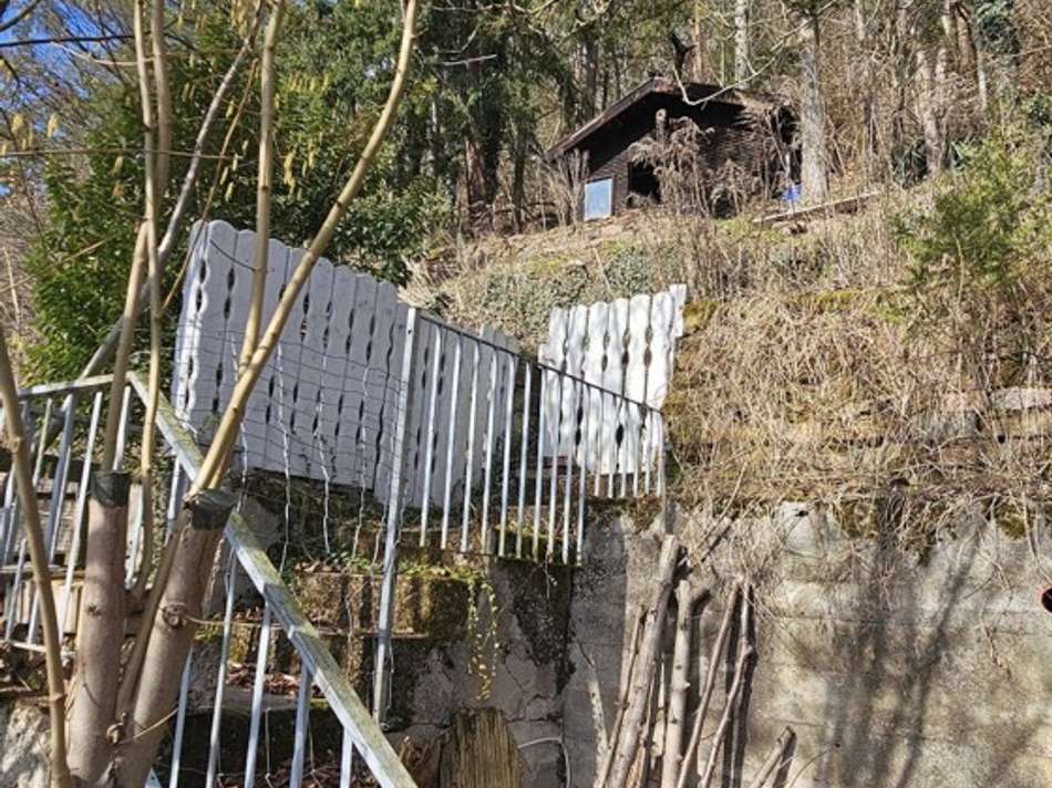 Außen Hinter dem Haus Treppe