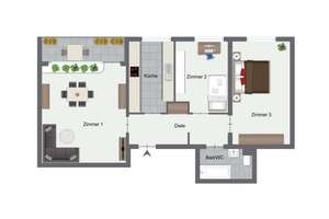 Bezugsfrei, hell und flexibel: 3-Zimmer-Wohnung mit Balkon, Aufzug und Stellplatz – Die vollständige Adresse der Immobilie erhältst du vom Anbieter., 42857 Hasten-Mitte, Remscheid – Vorschaubild 10