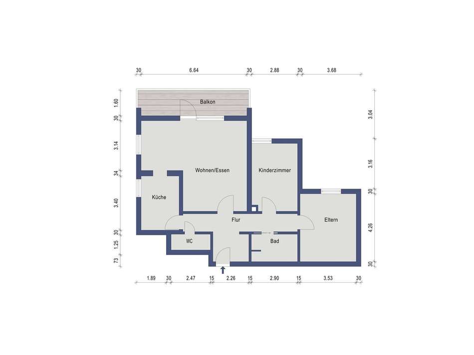 Weitläufiger Wohn- Essbereich