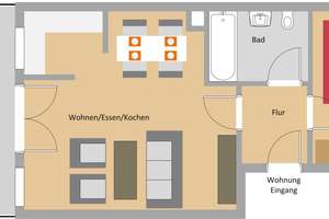 Wenn Lage entscheidet! 2-Zi.-Wohnung nahe Uni/Fraunhofer mit Garten! – Gräfin-von-Linden-Weg 8, 70569 Dachswald, Stuttgart – Vorschaubild 2
