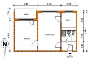 Gemütliche 2-Raumwohnung im Norden von Magdeburg – Salvador-Allende-Straße 17, 39126 Neustädter See, Magdeburg – Vorschaubild 10