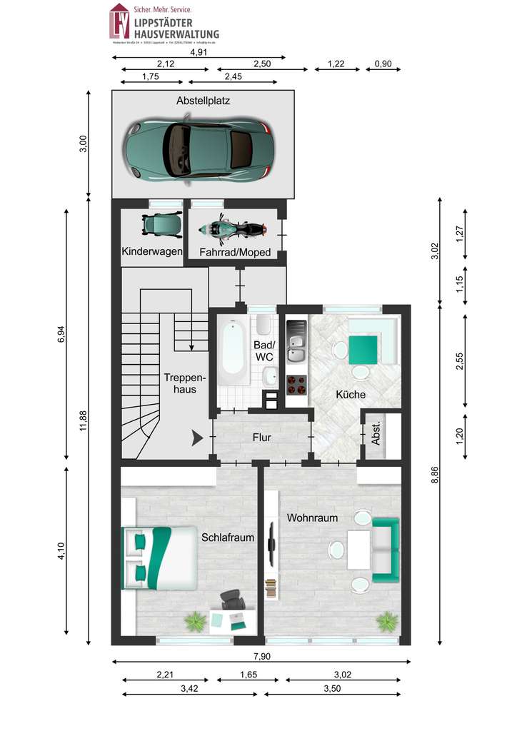 Immobilie in Geseke - Mehrfamilienhaus mit 3 Wohnungen in Geseke *Innenstadt - Bild 1