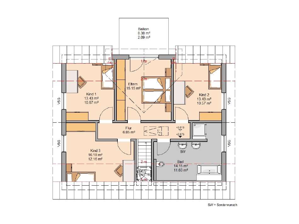 Grundriss Dachgeschoss