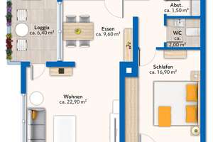 „Clever investieren“ 
Vermietete Eigentumswohnung
mit TG-Stellplatz + 2 Loggien
in Wiesbaden-Bieb – Die vollständige Adresse der Immobilie erhältst du vom Anbieter., 65203 Biebrich, Wiesbaden – Vorschaubild 11