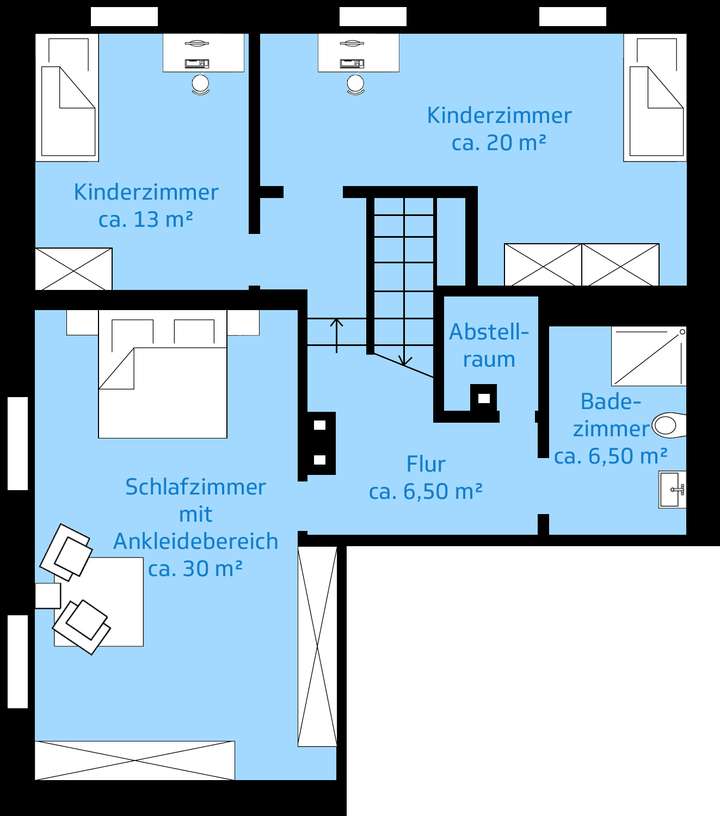 Grundriss Obergeschoss