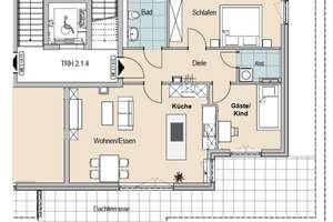 Staffelgeschoss mit 33 qm Dachterrasse  – Die vollständige Adresse der Immobilie erhältst du vom Anbieter., 23558 Buntekuh, Lübeck – Vorschaubild 15