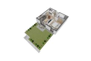 Attraktive 2 Zimmer-Wohnung im EG mit eigenem Garten