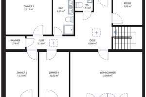 Bungalow mit 4 Zimmern in sehr ruhiger, gut angebundener Lage in München Trudering – Max-Beckmann-Straße 11, 81735 Gartenstadt Trudering, München – Vorschaubild 12