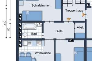 Schöne 2-Zimmer-Wohnung mit geräumiger Wohnküche in Mönchengladbach - Zentrum – Die vollständige Adresse der Immobilie erhältst du vom Anbieter., 41065 Gladbach, Mönchengladbach – Vorschaubild 8