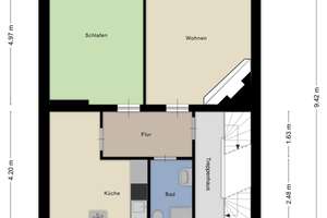 Gut geschnittene 2-Zimmer-Wohnung in ruhiger Lage von Köln-Buchheim – Die vollständige Adresse der Immobilie erhältst du vom Anbieter., 51067 Buchheim, Köln – Vorschaubild 8