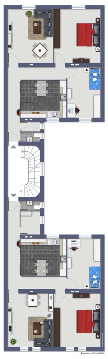 Grundriss / Skizze Vorderhaus 