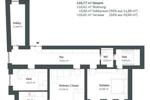 ⓁⓅⒺ Luxuriöse 3-Zimmer-Wohnung mit Terrasse | in Bestlage Bogenhausen – Holbeinstraße 4, 81679 Altbogenhausen, München – Vorschaubild 12