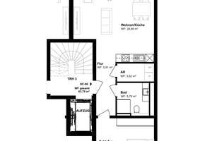 Neubau Erstbezug:  Exklusive und hochwertig ausgestattete 2 Zimmer Wohnung im Hochparterre -  Haus C – Die vollständige Adresse der Immobilie erhältst du vom Anbieter., 28207 Hastedt, Bremen – Vorschaubild 6