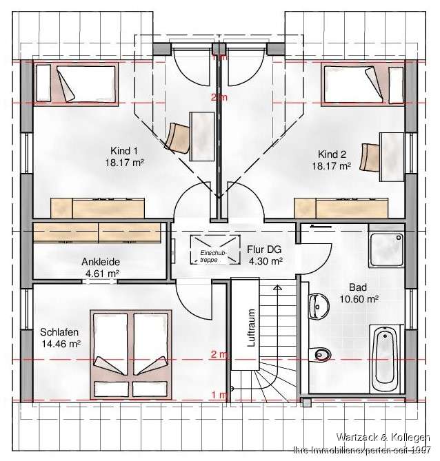Bebauungsvorschlag "Haus Trent